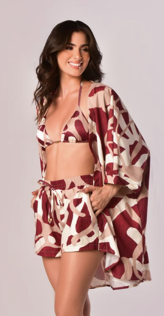 Kimono Rojo / Crema