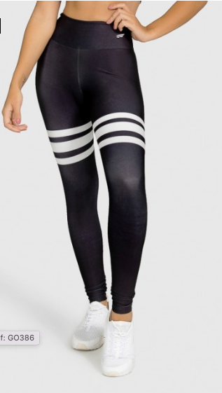Legging Negro Estampado Digital