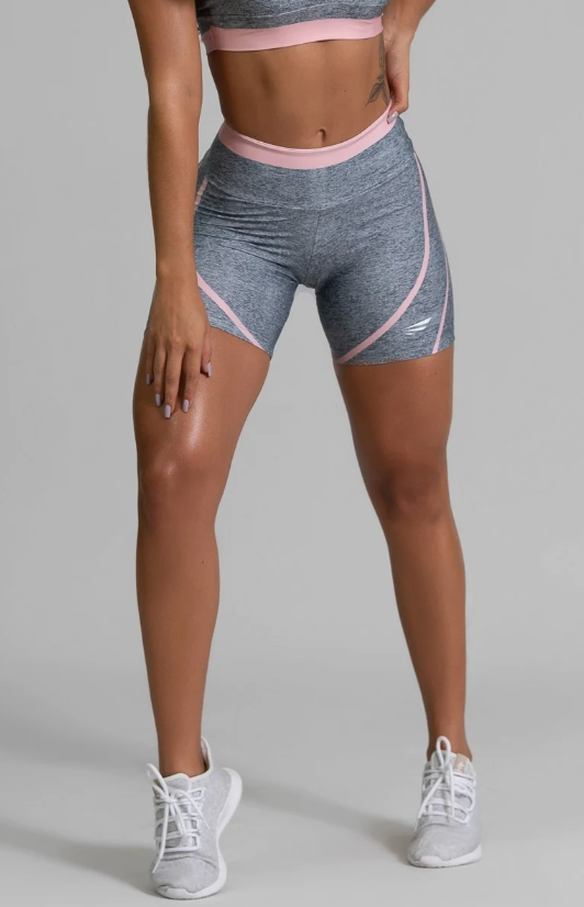 Short Estamp. Digital Rosa y Gris
