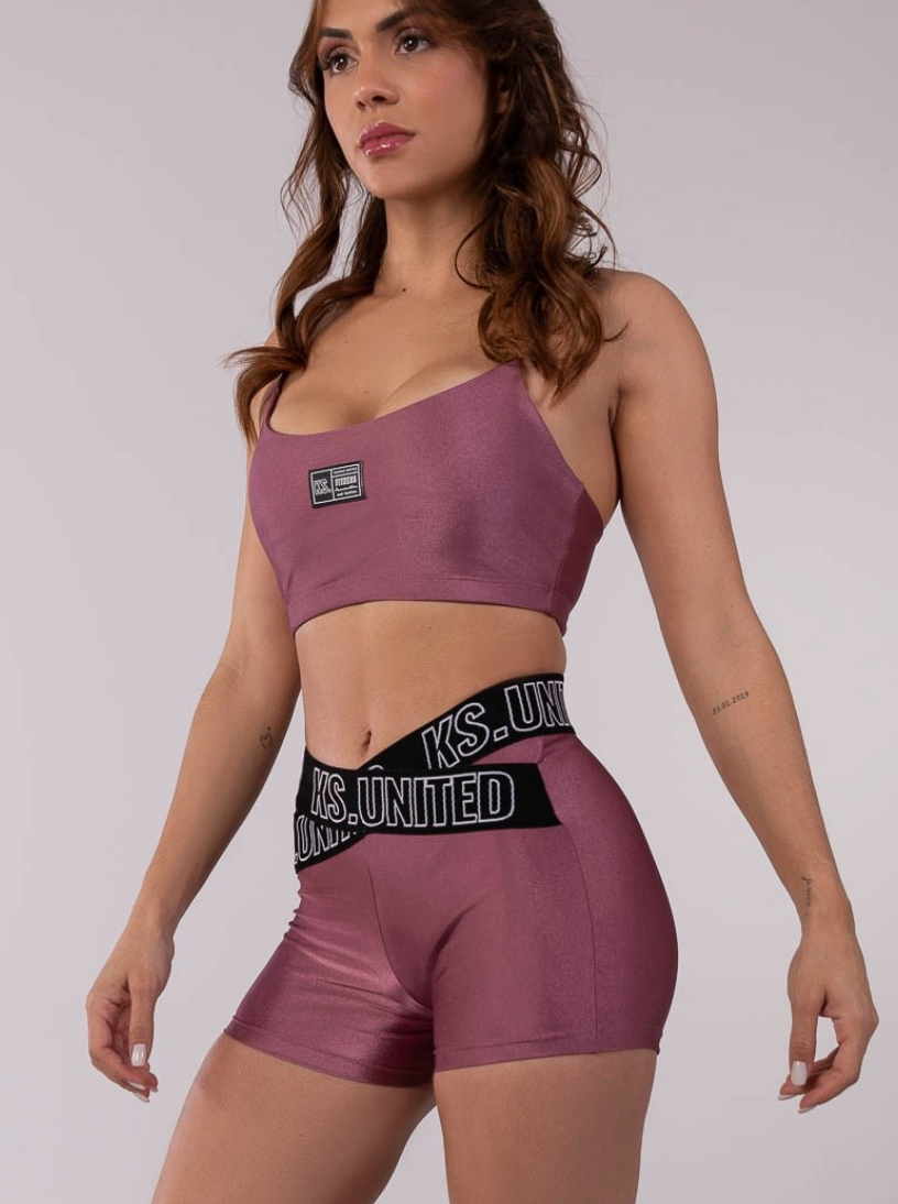 Top Rosa Conjunto Short