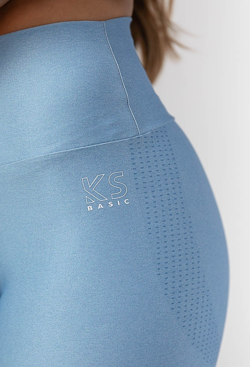 Short Digital Azul Claro