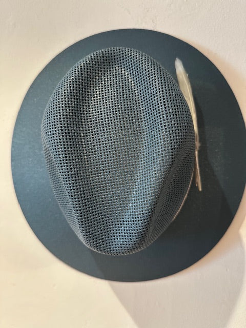 Sombrero Yute Azul