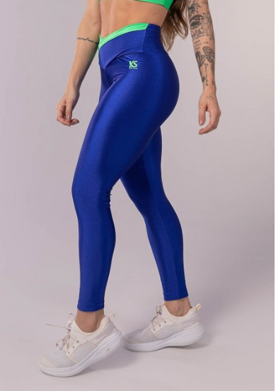 Legging Azul y Verde